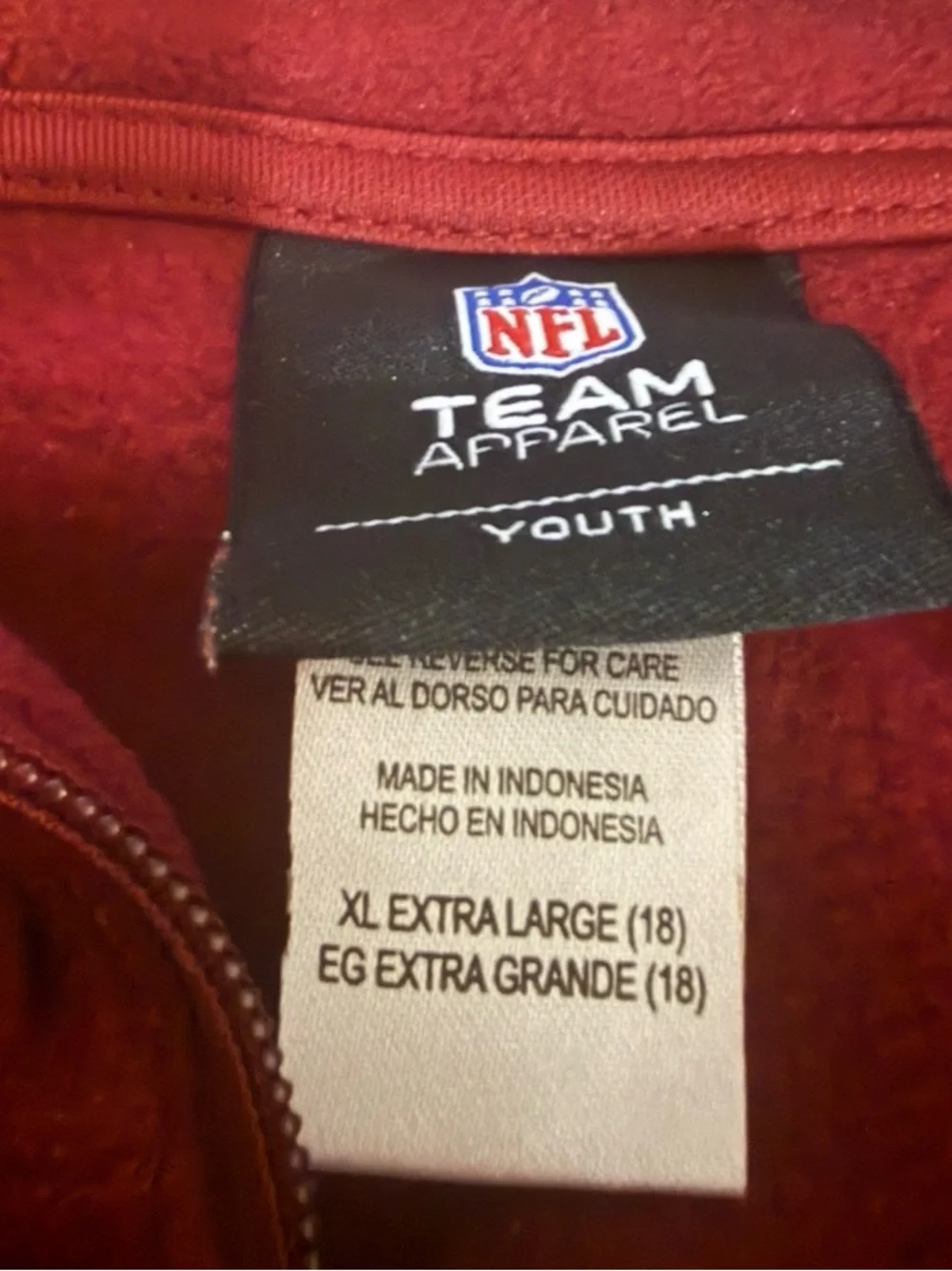 NFL Kids Washington Redskins Quarter-Zip Pullover